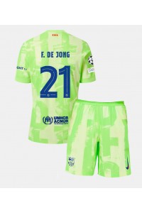 Barcelona Frenkie de Jong #21 Babytruitje 3e tenue Kind 2024-25 Korte Mouw (+ Korte broeken)